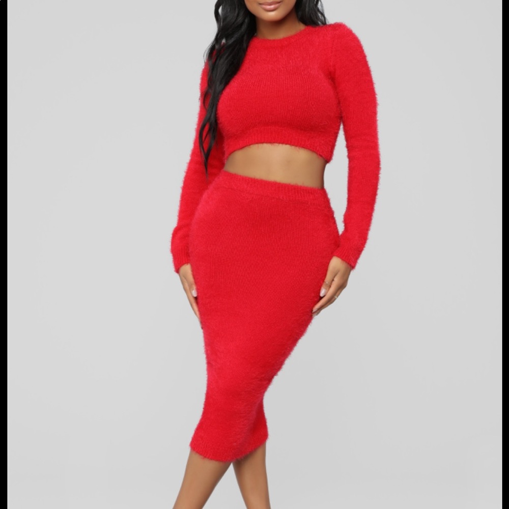 Fashion NOVA cropped two piece set